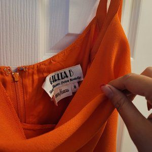 Chetta B by Sheri Bloom and Peter Noviello Neiman Marcus vintage orange dress